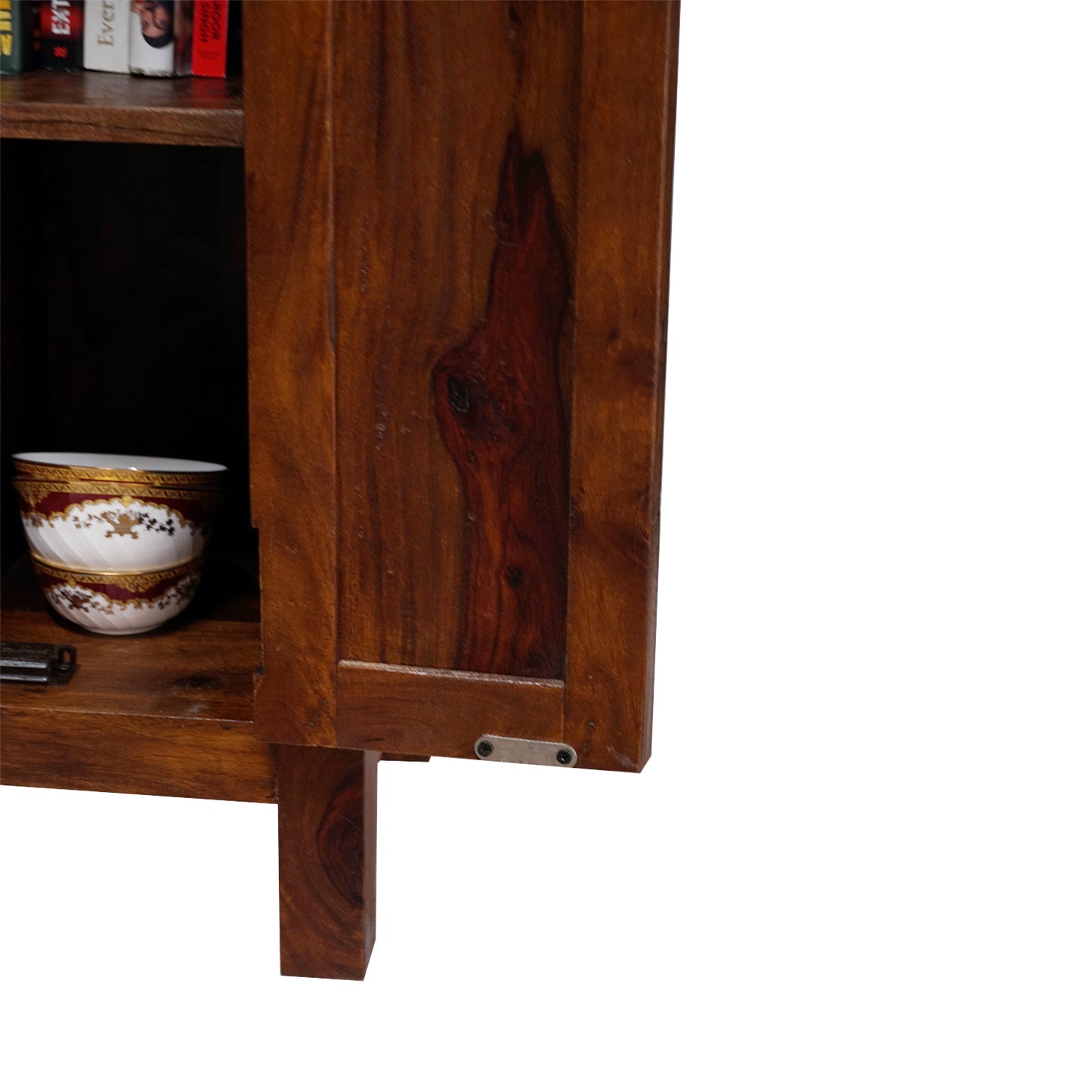 Wooden Storage Cabinet with Removable Shelf and 3 Drawers