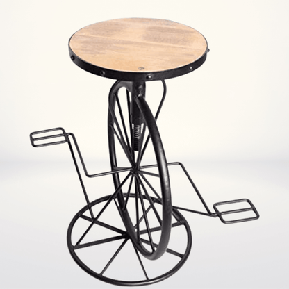 Bicycle Design Industrial Bar Stool with Adjustable Height - Stylla London