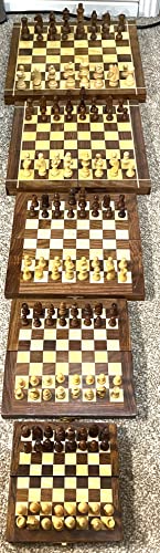 Folding Hand-Crafted Wooden Chess Board - Stylla London
