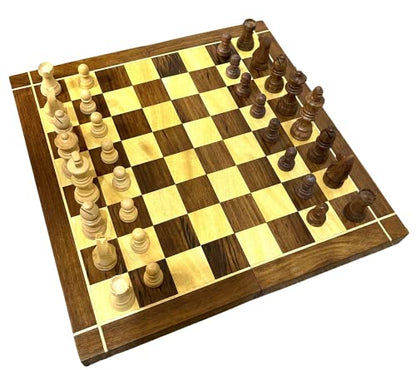Folding Hand-Crafted Wooden Chess Board - Stylla London