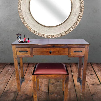 Vanity Table Dresser with Cushioned Stool - Stylla London