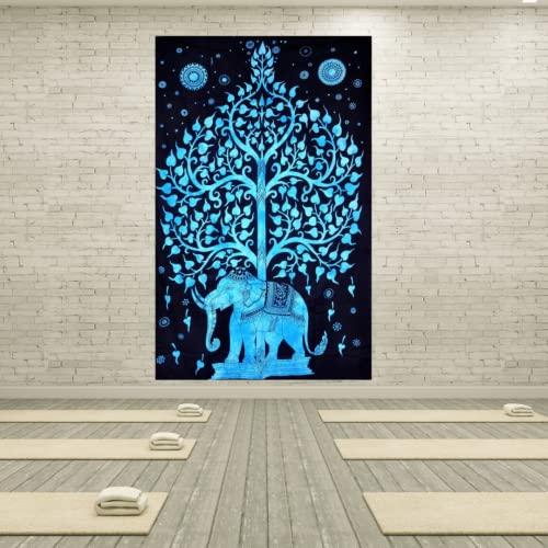 Elephant Tree of Life Wall Tapestry - Stylla London