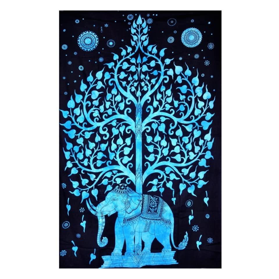 Elephant Tree of Life Wall Tapestry - Stylla London
