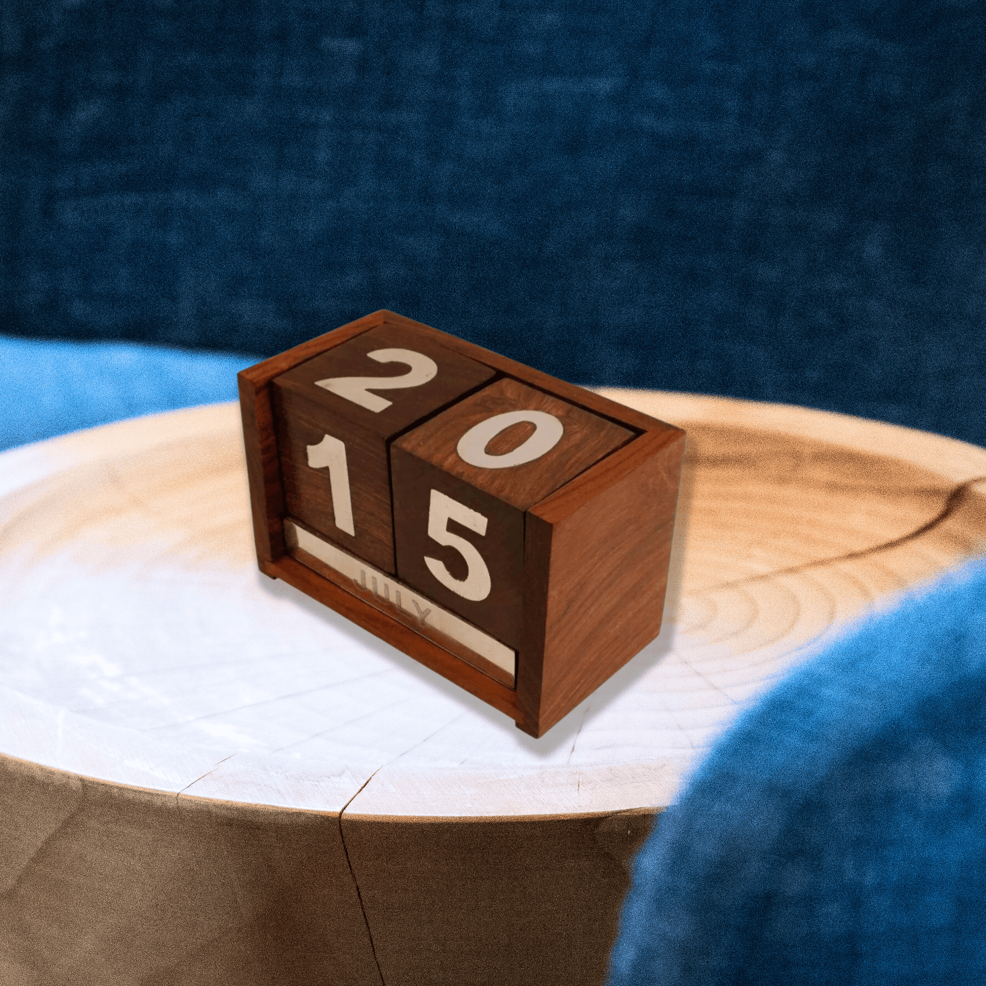 Perpetual Wooden Calendar for Desk - Stylla London