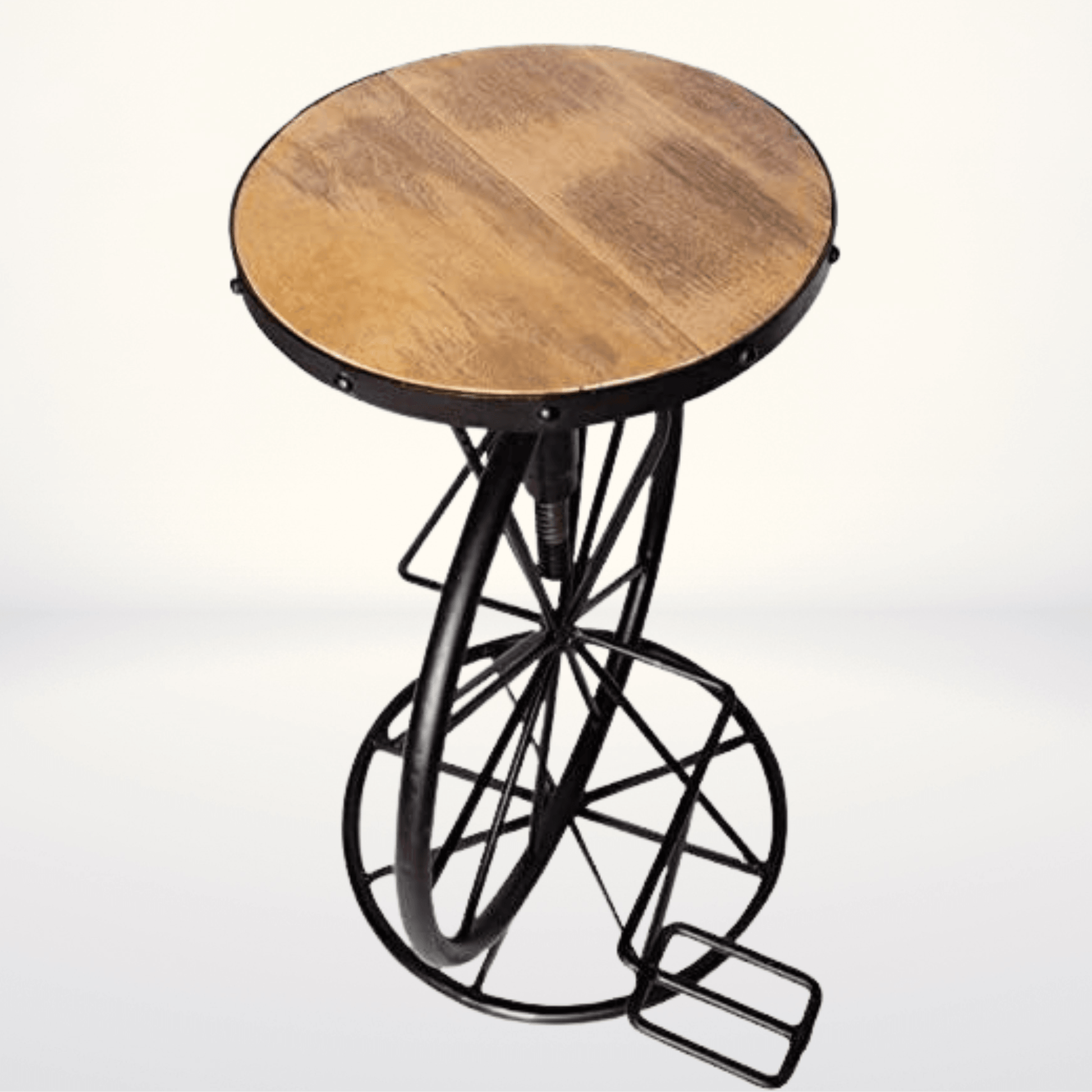 Bicycle Design Industrial Bar Stool with Adjustable Height - Stylla London