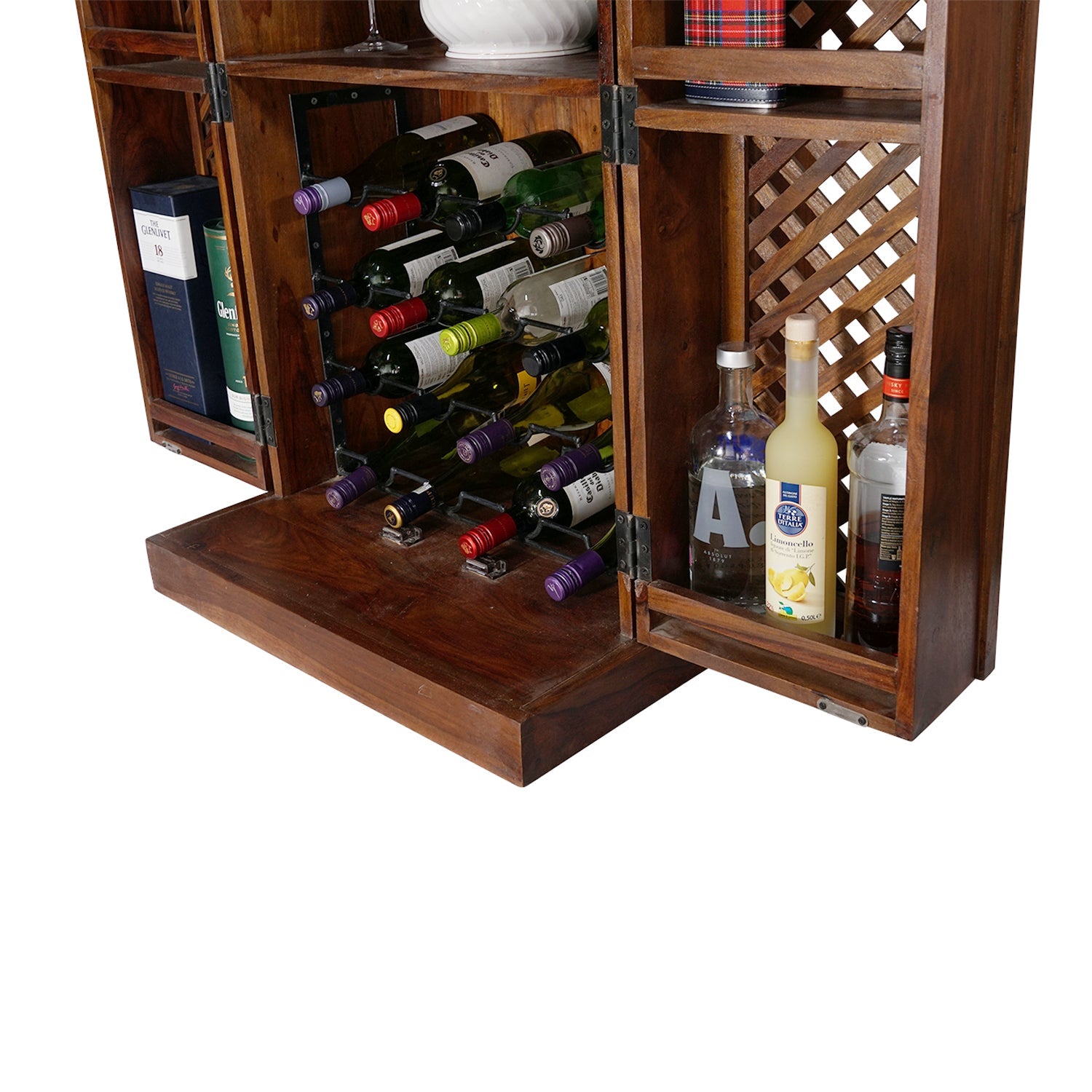 Compact Home Bar Foldable Cabinet - Stylla London