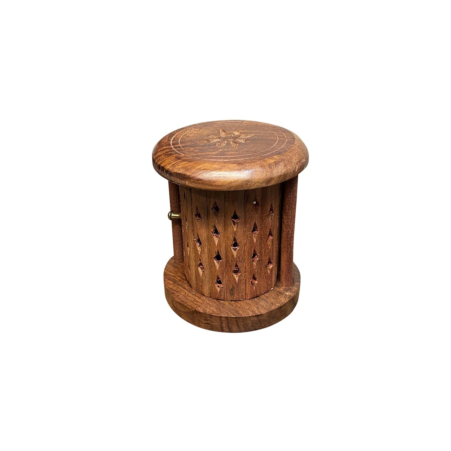 Handmade Wooden Incense Cone Burner Stand - Shutter Design - Stylla London
